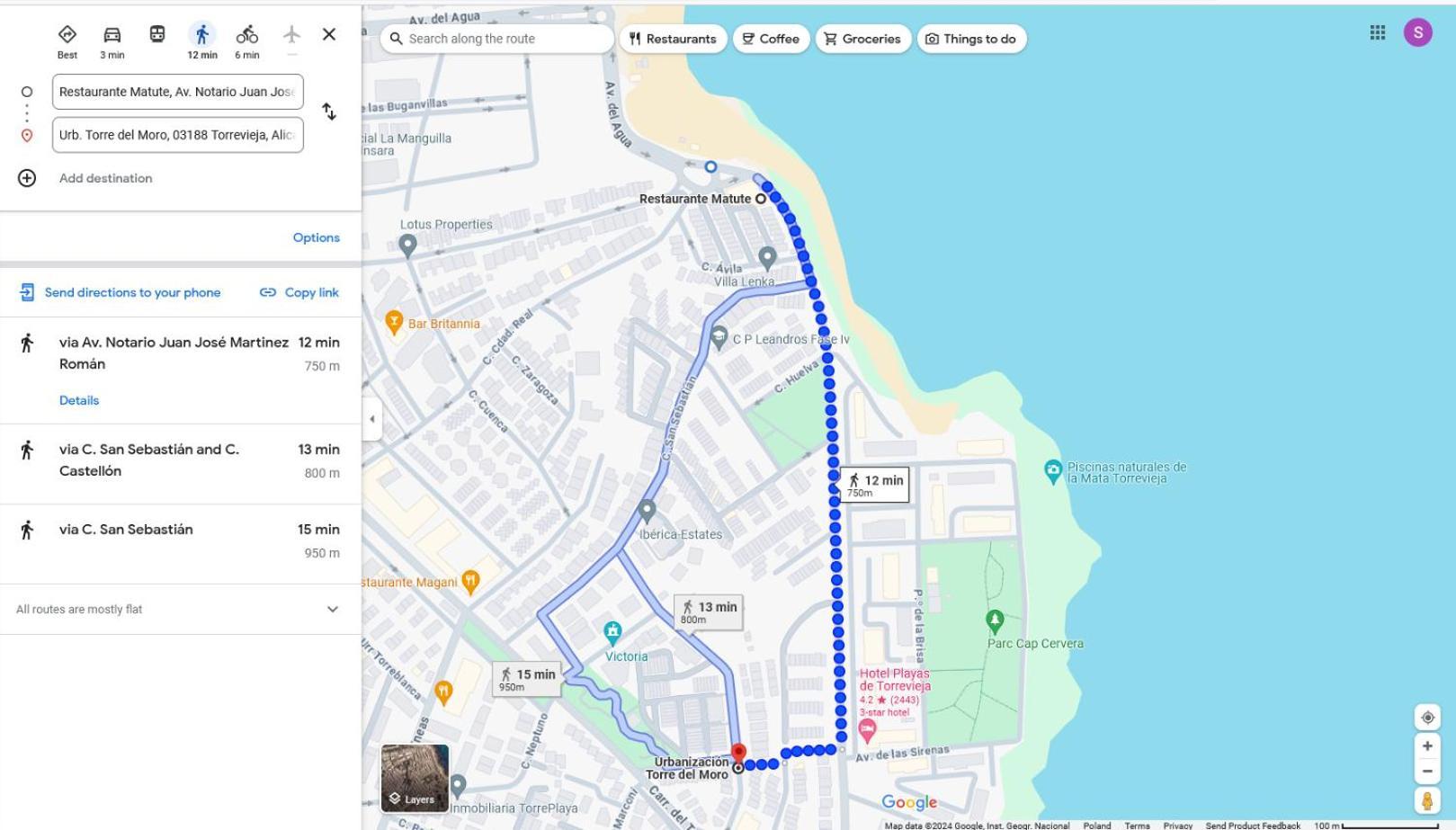 Sea 350M Seaview Apartment Torre Del Moro Ла Мата Екстериор снимка